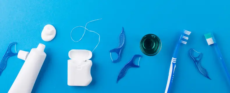 brushing and flossing